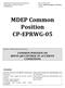 MDEP Common Position CP-EPRWG-05