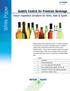 White Paper. Quality Control for Premium Beverage. Vision Inspection Solutions for Wine, Beer & Spirits. CI-VISION Vision Inspection