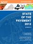 STATE OF THE PAVEMENT 2012