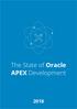 The State of Oracle APEX Development