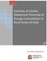 June Estimate of Carbon Abatement Potential of Energy Consumption in Rural Areas of India