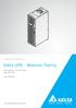 The power behind competitiveness. Delta UPS - Modulon Family. DPH Series, Three Phase kva. User Manual.