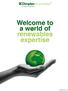 Welcome to a w rld of renewables expertise