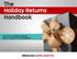 The Holiday Returns Handbook. Save Your Holiday Profits & Keep Customers Coming Back