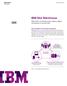 IBM Db2 Warehouse. Hybrid data warehousing using a software-defined environment in a private cloud. The evolution of the data warehouse