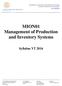 MION01 Management of Production and Inventory Systems