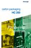 carton packaging HC 200 Packaging Systems