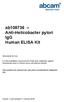 ab Anti-Helicobacter pylori IgG Human ELISA Kit