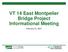 VT 14 East Montpelier Bridge Project Informational Meeting. February 22, 2017