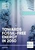 TOWARDS FOSSIL-FREE ENERGY IN 2050