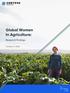 Global Women In Agriculture: Research Findings