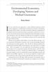 Environmental Economics, Developing Nations and Michael Greenstone