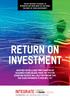 RETURN ON INVESTMENT YOU VE DECIDED TO EXHIBIT AT INTEGRATE BUT HOW MANY OF YOU MAKE THE MOST OF YOUR INVESTMENT?
