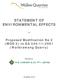 STATEMENT OF ENVIRONMENTAL EFFECTS
