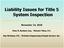 Liability Issues for Title 5 System Inspection