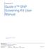Guide-it SNP Screening Kit User Manual