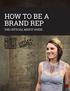 HOW TO BE A BRAND REP THE OFFICIAL MISFIT GUIDE
