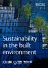 Sustainability in the built environment