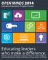OPEN MINDS Executive Education Program Guide. Leadership. Performance Management. Finance. Marketing Informatics & Analytics Market Innovation