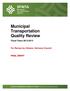 Municipal Transportation Quality Review