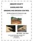 AMADOR COUNTY GUIDELINES FOR GRADING AND EROSION CONTROL