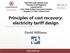 Principles of cost recovery: electricity tariff design