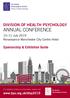 DIVISION OF HEALTH PSYCHOLOGY ANNUAL CONFERENCE