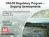 USACE Regulatory Program Ongoing Developments