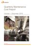 Quarterly Maintenance Cost Report