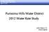 Purissima Hills Water District 2012 Water Rate Study