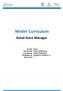 Model Curriculum. Retail Store Manager RETAIL RETAIL OPERATIONS STORE OPERATIONS RAS/Q0107 VERSION 1.0 7