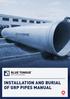 INSTALLATION AND BURIAL OF GRP PIPES MANUAL