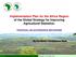 Implementation Plan for the Africa Region of the Global Strategy for Improving Agricultural Statistics: PROPOSAL ON GOVERNANCE MECHANISM