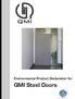 Environmental Product Declaration for QMI Steel Doors