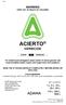 WARNING KEEP OUT OF REACH OF CHILDREN ACIERTO HERBICIDE GROUP K3 HERBICIDE