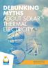 DEBUNKING MYTHS ABOUT SOLAR THERMAL ELECTRICITY
