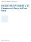Pavement Lifecycle Management Plan Draft February Pavement IAP Section 2 01 Pavement Lifecycle Plan final