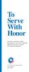 To Serve With Honor. A Guide on the Ethics Rules That Apply to Advisory Committee Members Serving as Special Government Employees