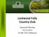 Lockwood Folly Country Club. Quarterly Meeting 10/21/ AM- POA Clubhouse
