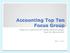 Accounting Top Ten Focus Group