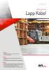 Lapp Kabel ORDER SOLUTION SUCCESS STORY AFI SOLUTIONS GMBH. Challenge:» Record all customer orders within two hours for further processing