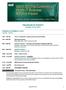 PROGRAM OF EVENTS October 23-25, 2012