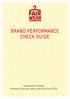 BRAND PERFORMANCE CHECK GUIDE