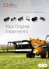 Implements for Telehandlers and Wheel loaders. Your Original Implements