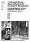 The Colville Study: Wood Utilization for Ecosystem Management