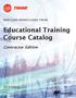Educational Training Course Catalog