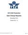 IATA SIS Production. Open Change Requests