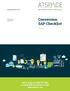Conversion SAP Checklist