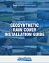 2018 Intertape Polymer Group GEOSYNTHETIC RAIN COVER INSTALLATION GUIDE