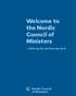 Welcome to the Nordic Council of Ministers. what we do and how we do it